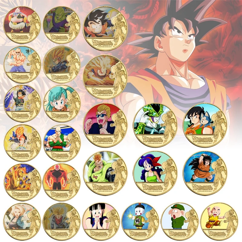 XR 24 типа Dragon Z Ball Sun Wukong позолоченные монеты коллекционные японские оптом