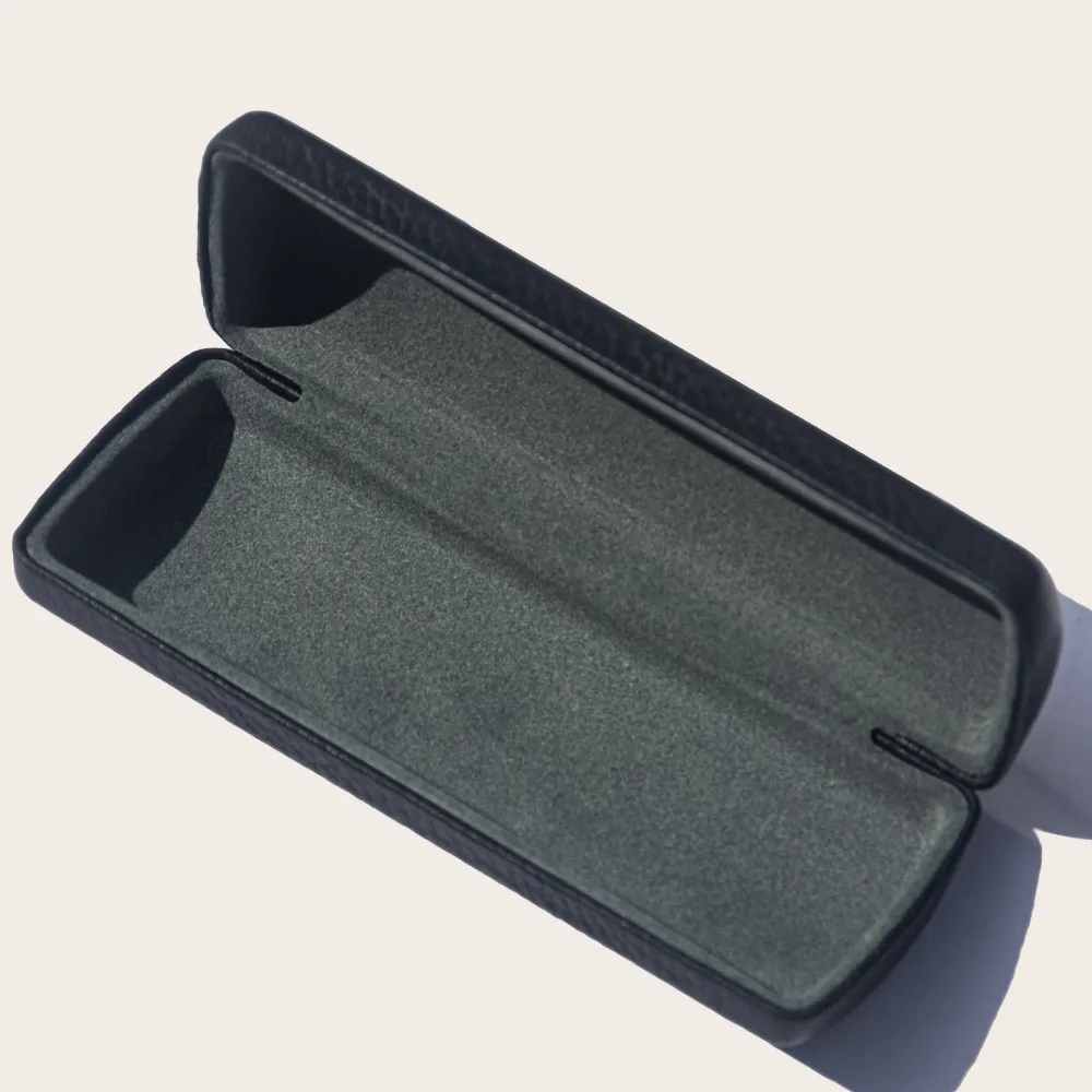 wholesale custom logo glasses hard case luxury women glasses case leather case for glasses