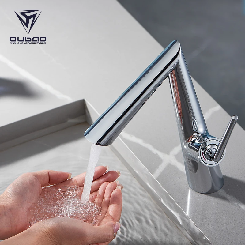 Luxury Designs Chrome Faucet Sanitary Lavatory Mixers Tap Bathroom Basin Faucets