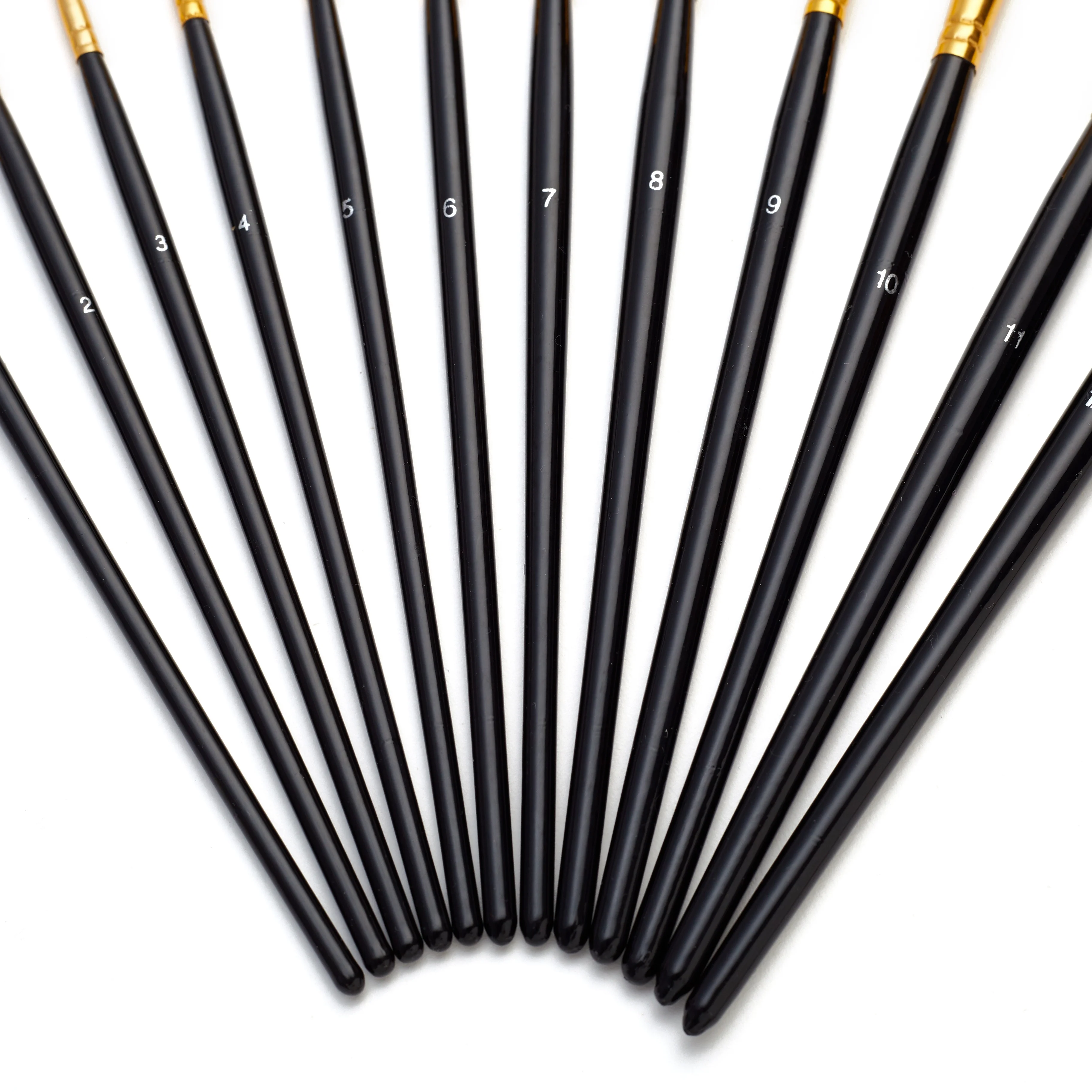 12pcs/set Hook Line Acrylic Fine Detail Paint Brush Artist Set For Art Painting Watercolor/oil Painting/acrylic