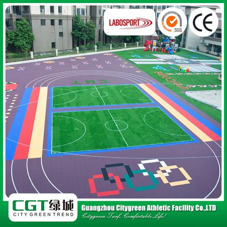 Synthetic Basketball Court Flooring, Basketball Court Plastic Tile, Indoor Basketball Court for Sale
