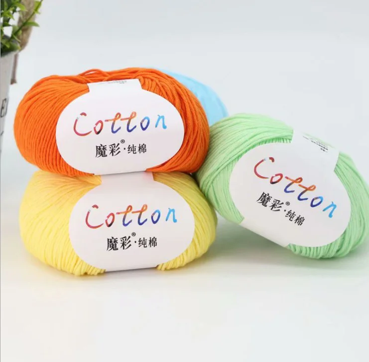 8ply 100% хлопчатобумажная пряжа нескольких цветов в наличии для оптовой и розничной