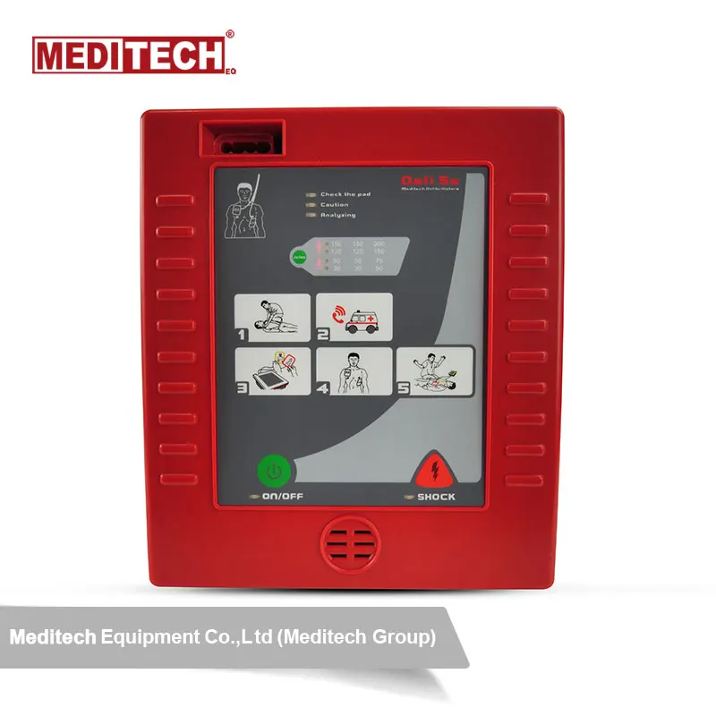 Профессиональный производитель с сертификатом CE Бифазный Автоматизированный внешний дефибриллятор Портативный AED переносным чехлом