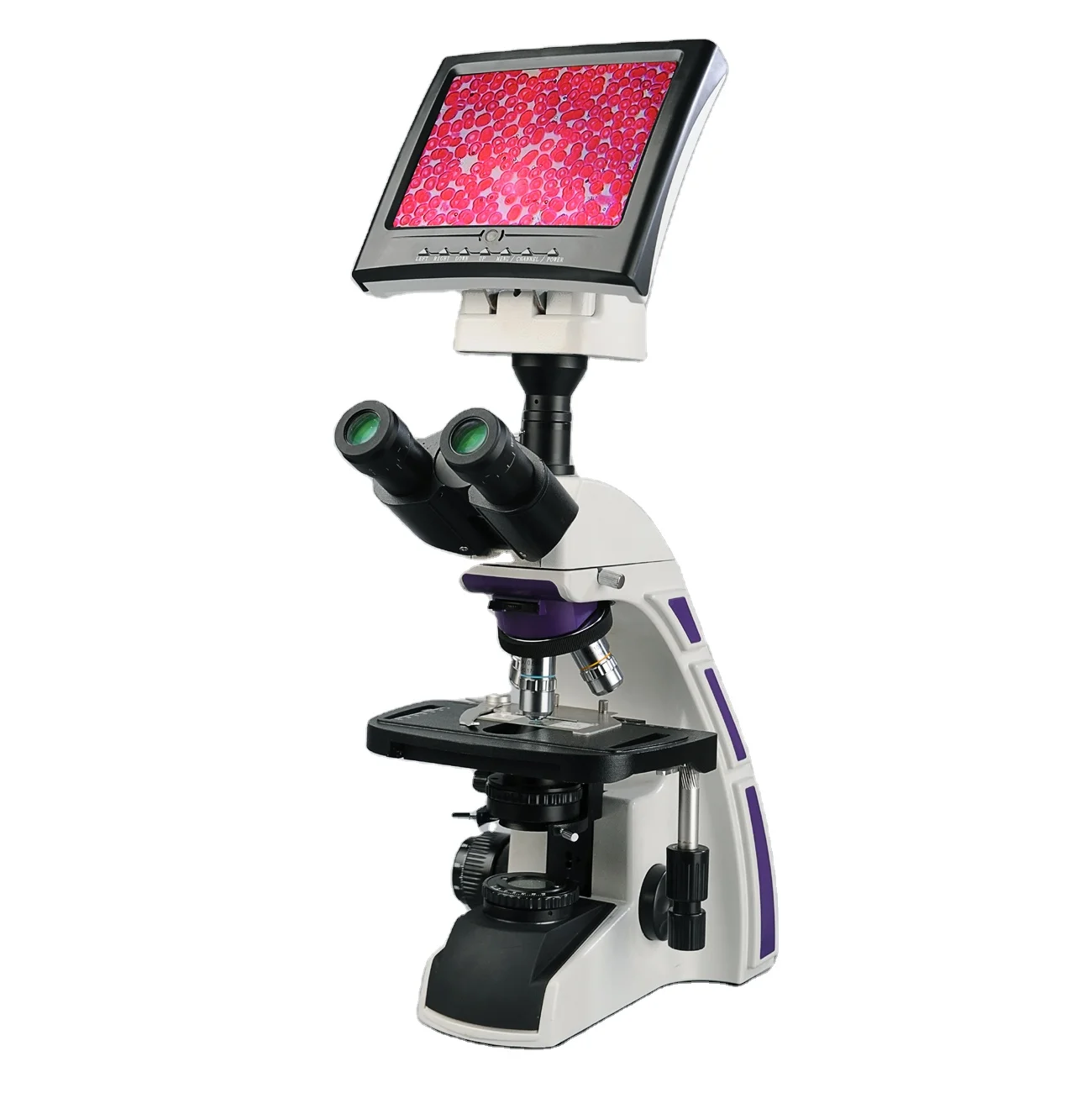 YJ-2016TLCD China  LCD Screen Trinocular Biological Digital Microscope