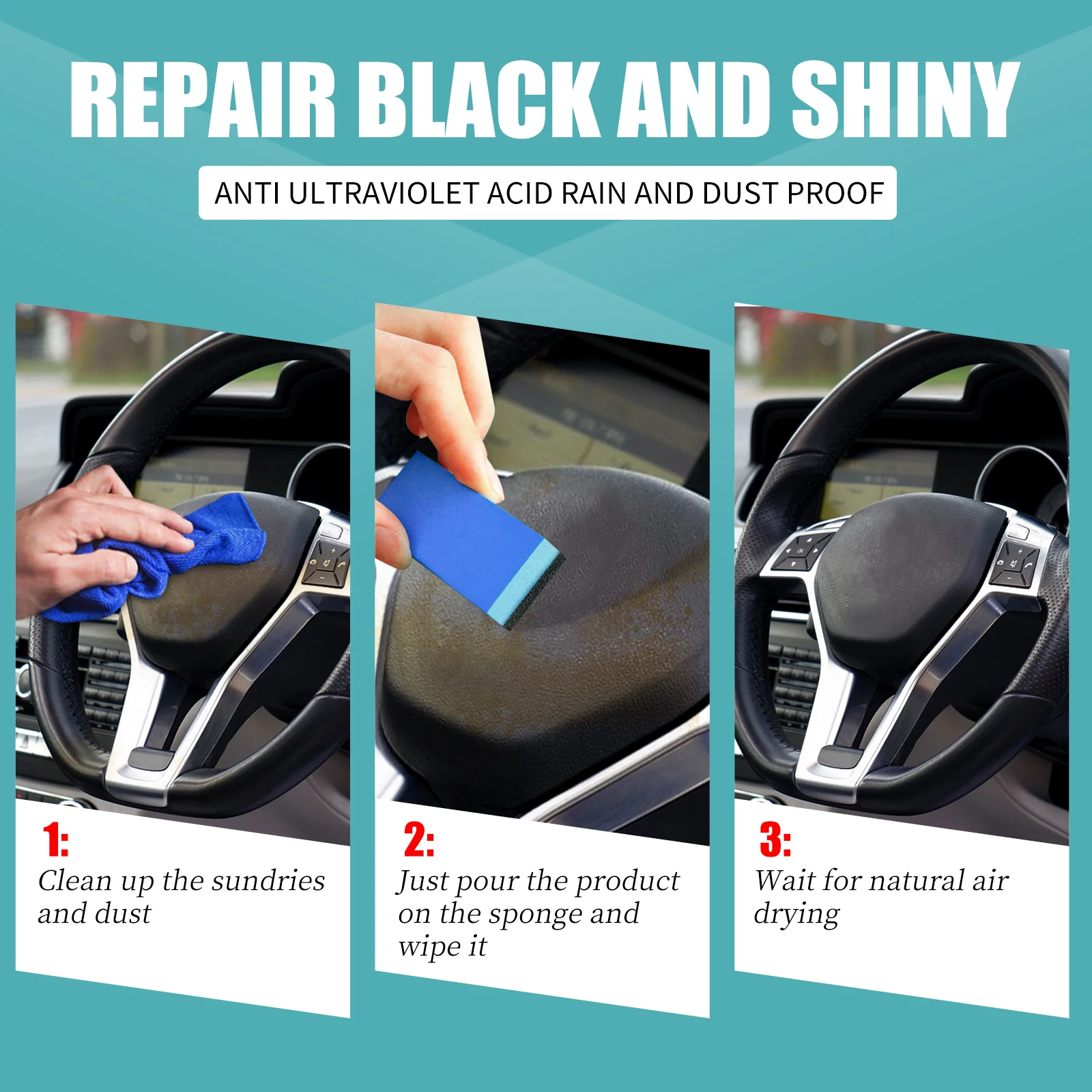 Car Specialist Nano Plastic Refresh Coating Refurbish Agent Cleaning Products Restorer Cleaner