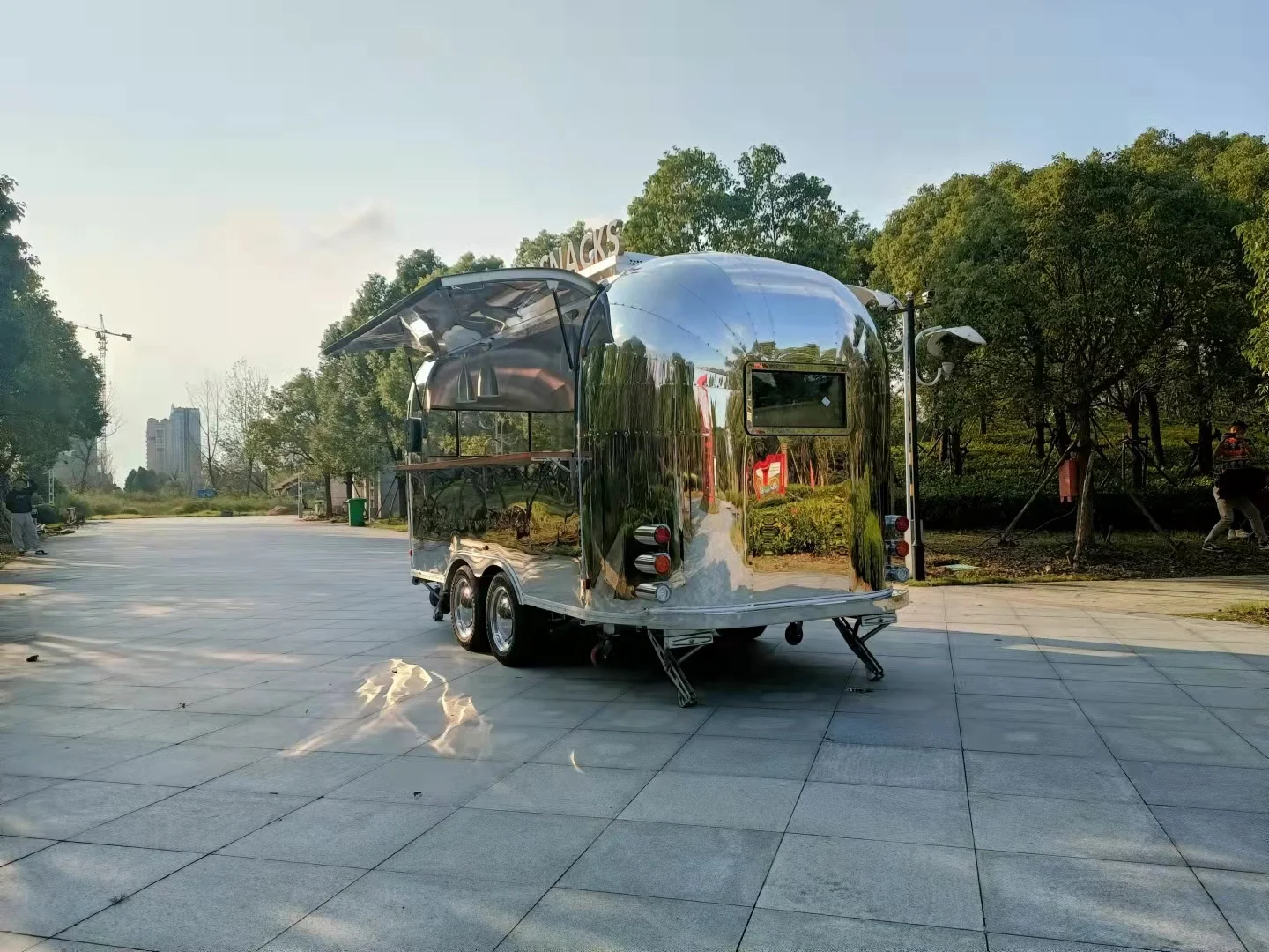Mobile Fast food truck dining car food trailer vendors hot dog ice cream food trucks