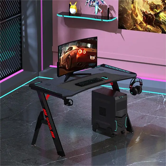 Оптовая продажа дешевый регулируемый игровой стол металлический большой размер смарт-Rgb Электронный Спортивный и стул компьютерный