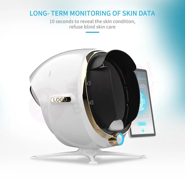 Moji AI profession intelligent imager face test scanner device 3d facial skin camera analyzer machine skin analysis machine