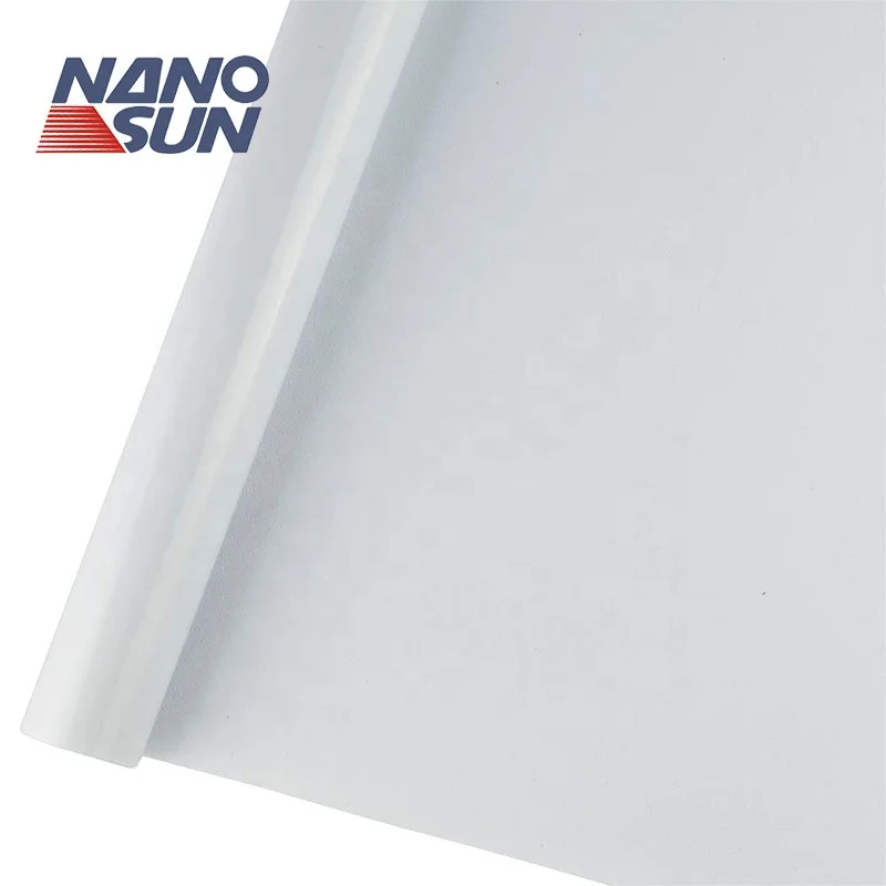 Heat Insulation Privacy Glass Sticker Bathroom Decorative Film White Frosted Window Film