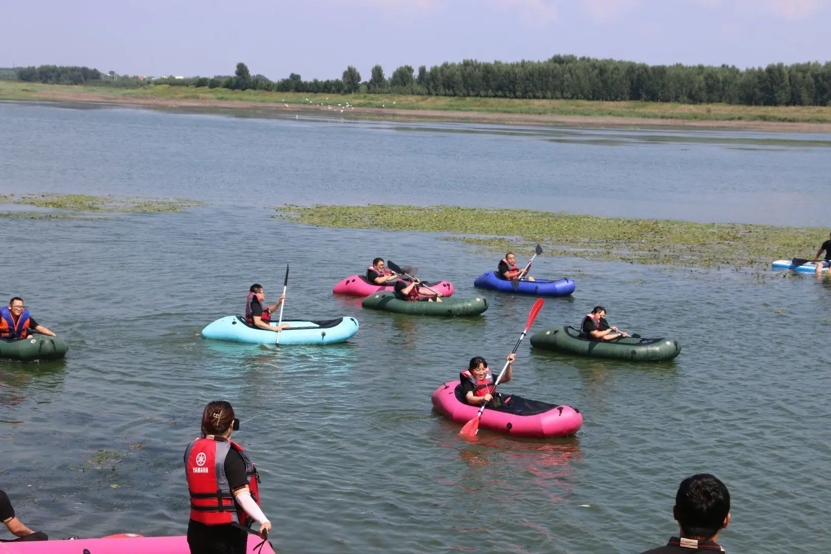 Cheap Float Tube Kayak 2 Person Canoe Inflatable Packraft Manufactures Rowing Boats Price