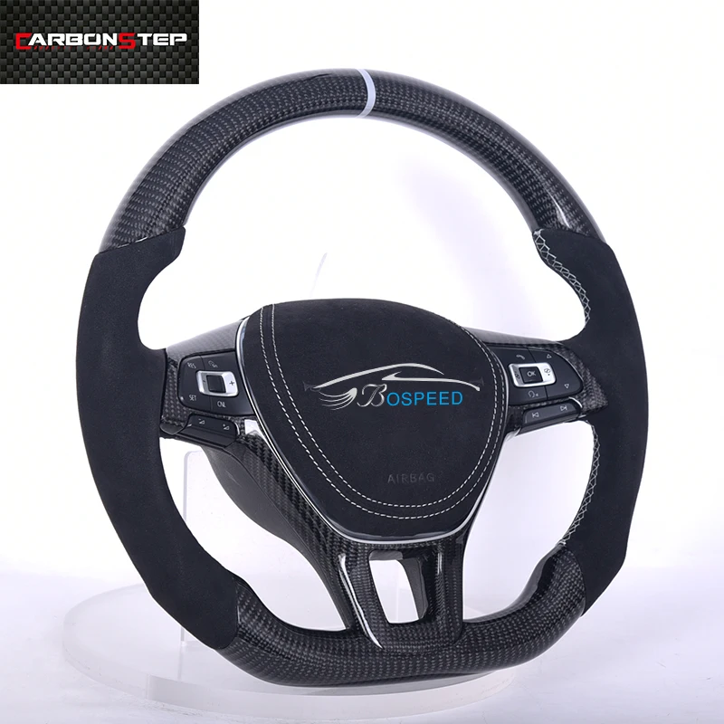 Carbon Fibre Steering Wheel Suitable For VW MK7 Lamando Scirocco Custom Wheels