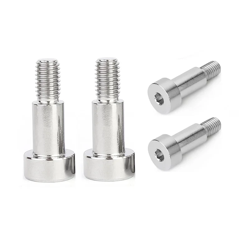 Customized M3 M5 M6 M8 Nickel Zinc Plating Brass Round Straight Grain Head Carbon Stainless Steel Knurled Thumb Shoulder Screw