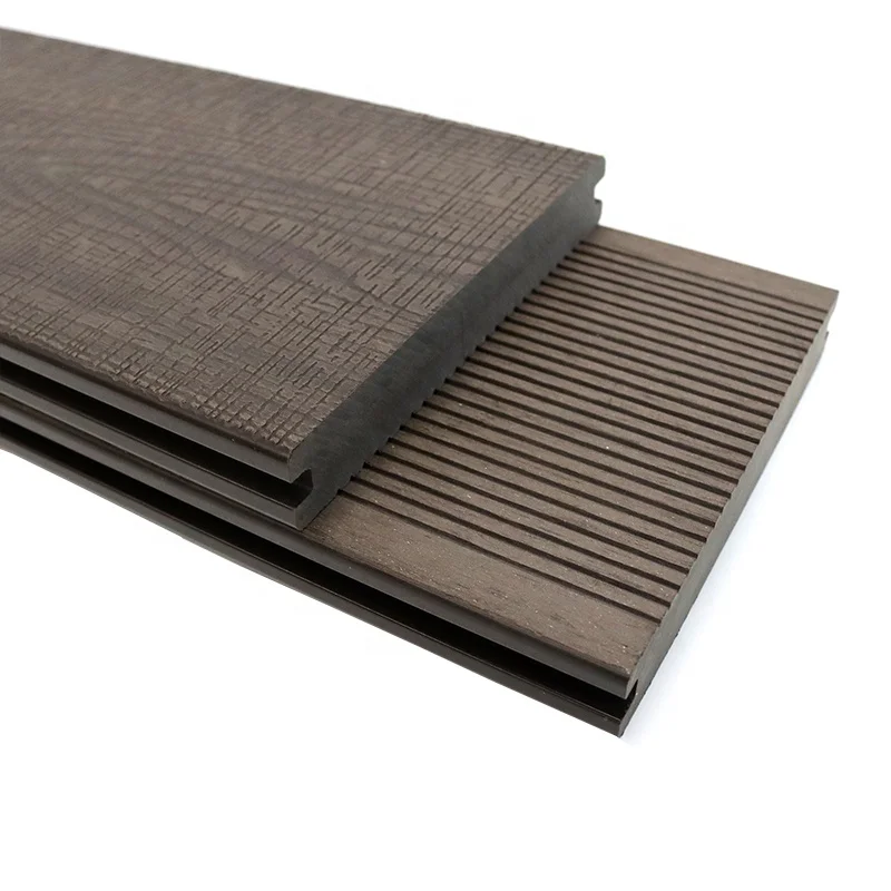 Outdoor Engineered Wooden Plastic Composites Decking Factory Price WPC Decking Board Wood Texture Flooring
