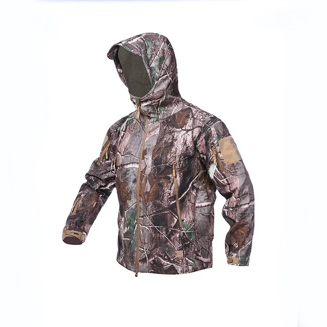 Tactical Coat Softshell Men Camouflage Jacket New Arrival Shark Skin Outdoor Soft Shell Fabric Unisex Printed Waterproof Clothes