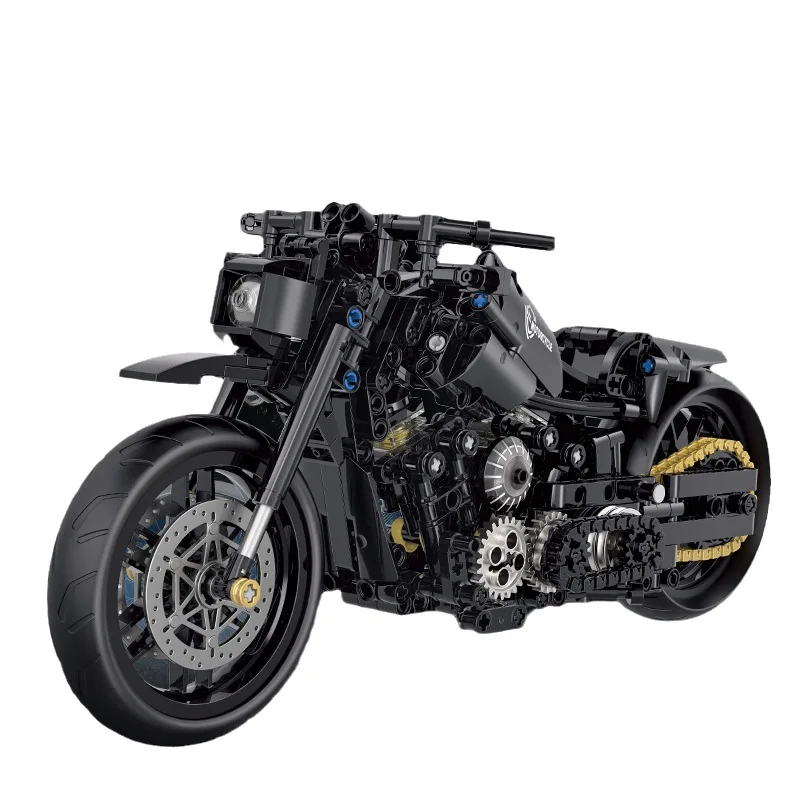 Motorcycle Toy Building Block Set