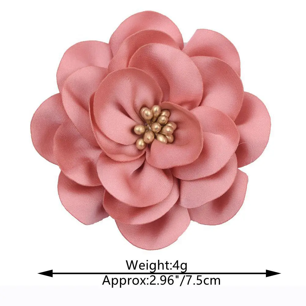 wholesale Bride Peony Flower Hair Accessories Holiday Prom Party Beach Time Dance Side Clip Red Rose Dress Clip Cloth Accessory