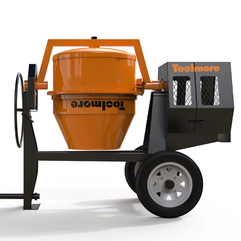 Factory price 600L 9hp portable gasoline engine concrete mixer towable concrete cement mixers for construction work