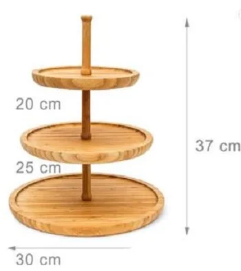 
3-tier wood tray multi purpose tray table organizer 