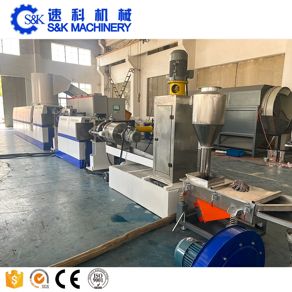 Plastic PVC/SPVC/WPC Die Face Hot Cutting Granulation Pelletizing Granulator Extrusion Production Line