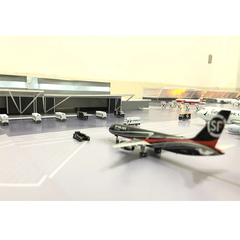 Merchant produced urban terminal airport sand table model Dynamic airport demonstration sand table