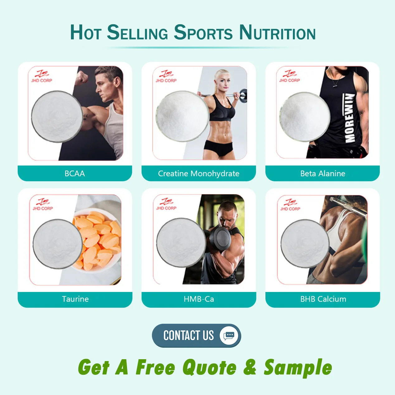 JHD Supply Natural 20% Gamma-Aminobutyric Acid GABA Powder