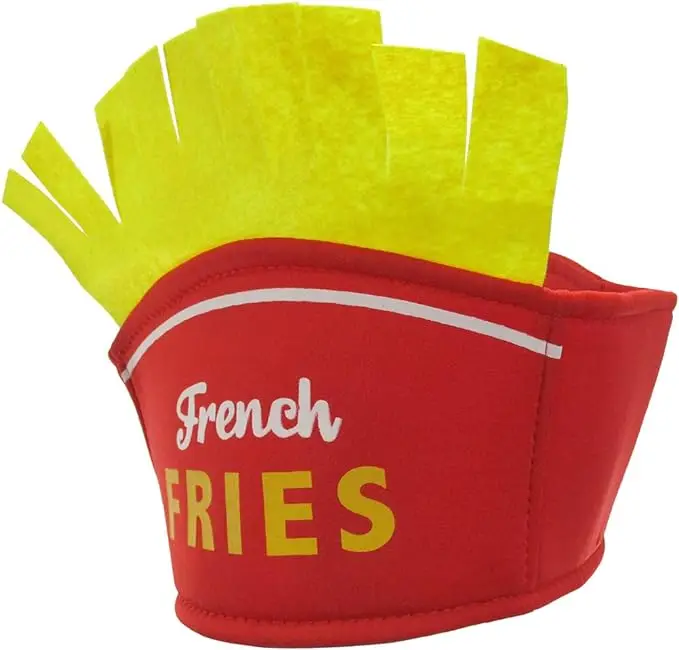 Funny Halloween Cosplay Hat Carnival Theme Party Children Props Headwear Cap Decoration Supplies French fries Food Hat