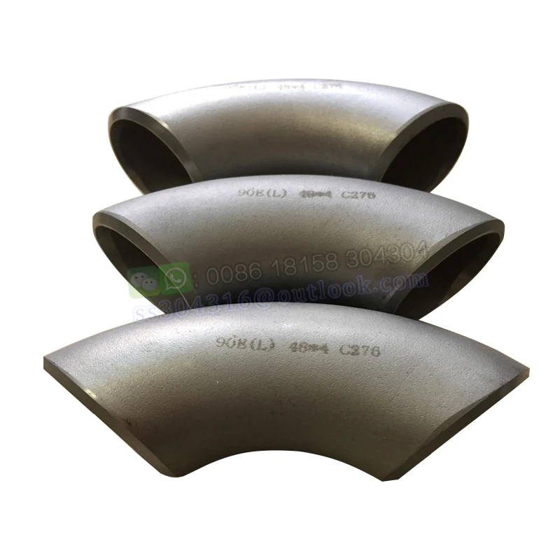 C276 Nickel alloy Pipe Fittings T(S) Hastelloy C276 Butt Weld Tee and Elbow Piping fitting