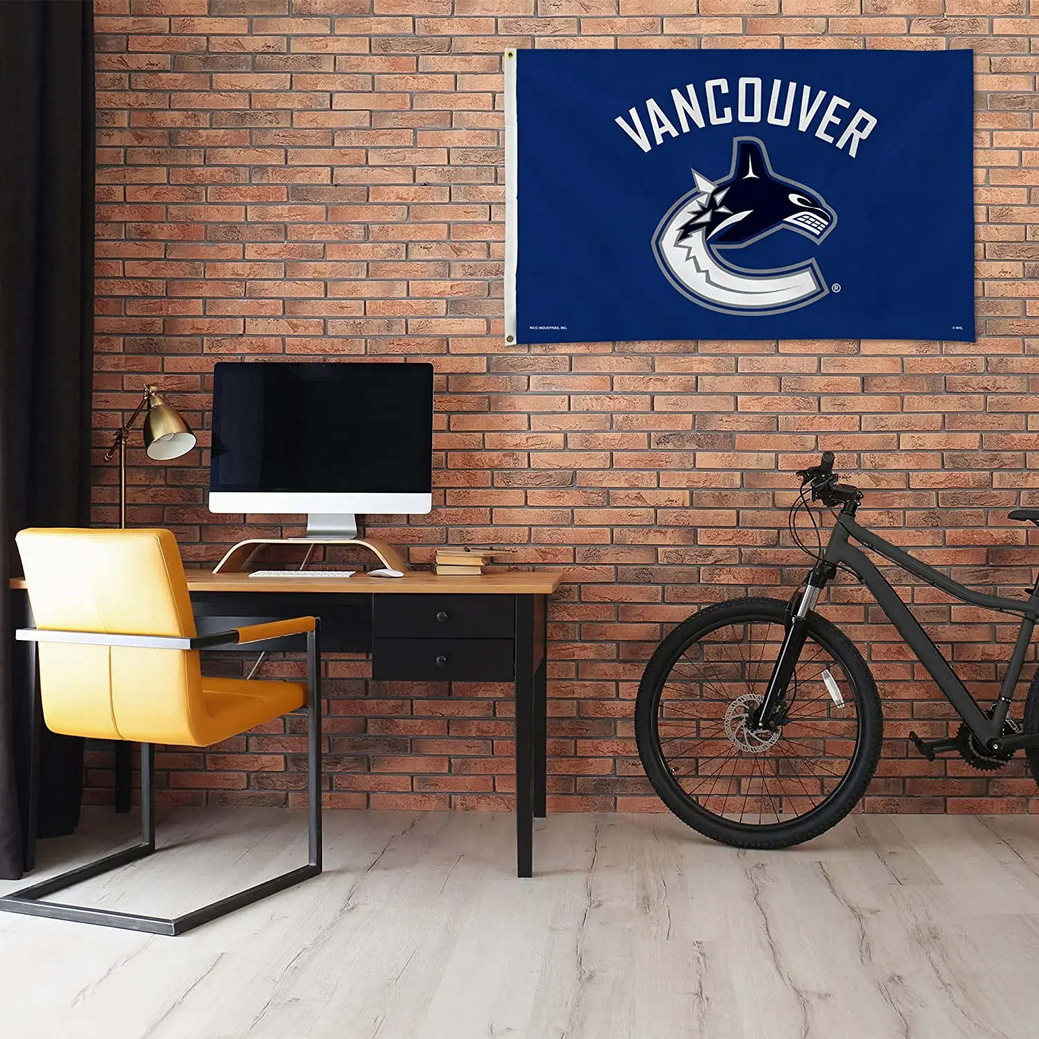 NHL Promotional Product Vancouver Canucks flags 3x5ft 100%Polyester hockey custom Vancouver Canucks flags