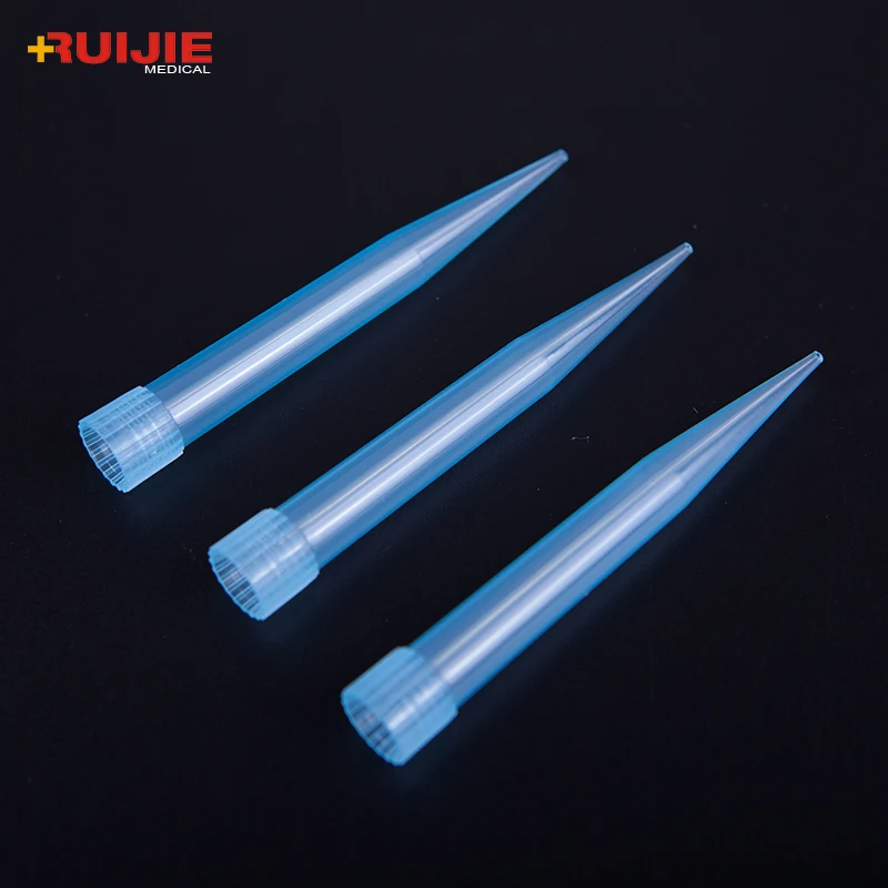 Sterile Laboratory Disposable Plastic Blue 1000ul Micro Plastic Universal Pipette Tips