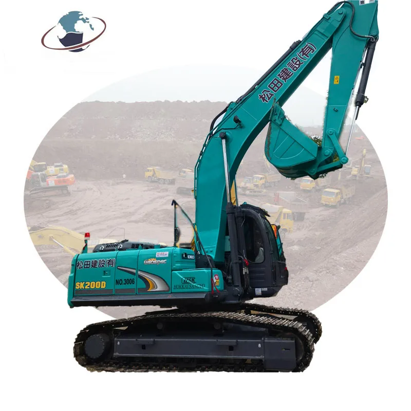 Гусеничный экскаватор Kobelco sk200d производства Японии гусеничный 20 тонн SK200-8 SK200LC SK200