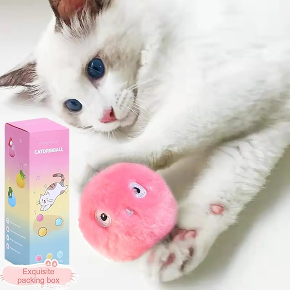 China Supplier Upgrade Fluffy Kitten Kicker Toy Chirping Cat Ball