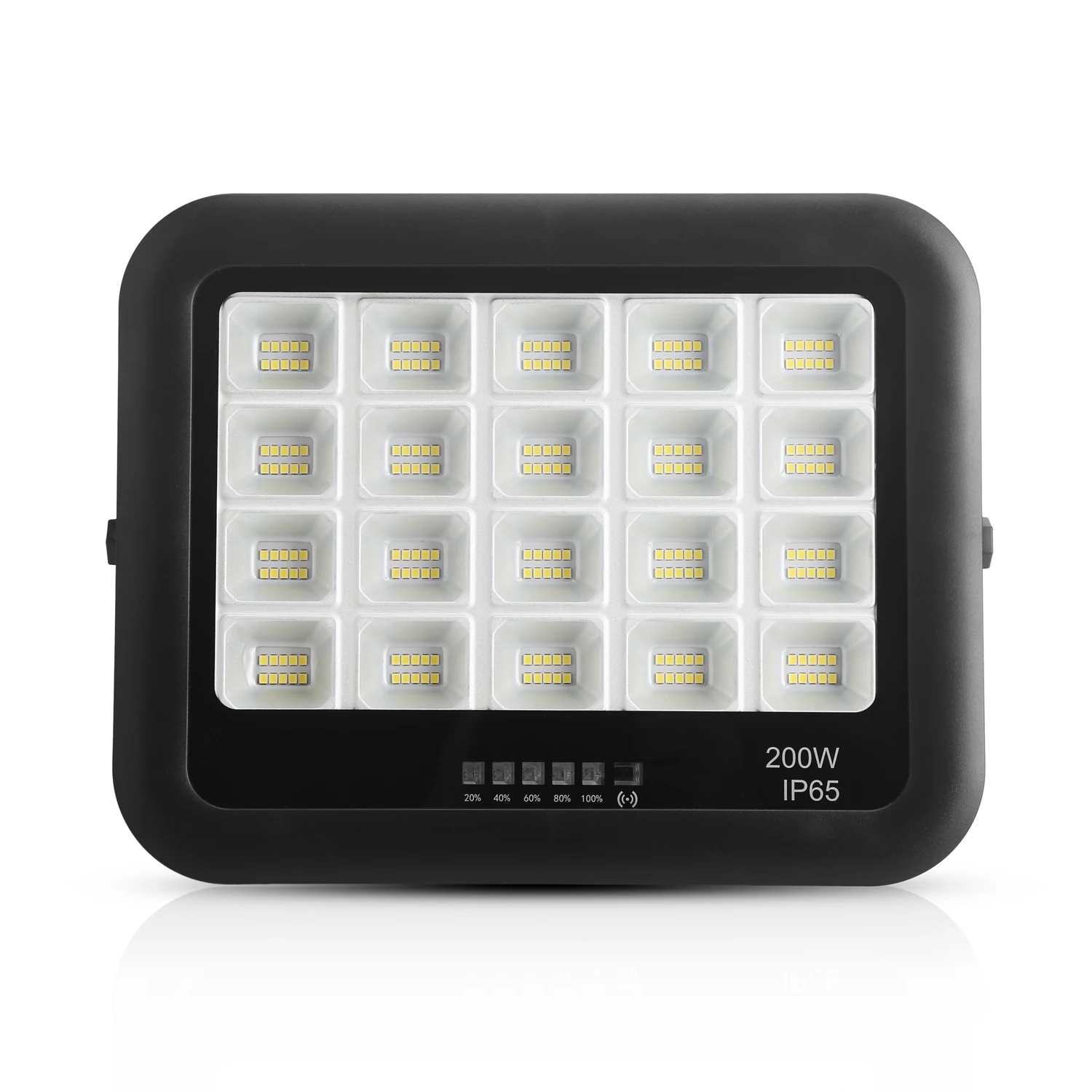 Solar Flood Lights Outdoor Reflector Solar 200 Watts 3000k-6500k Ip65 Waterproof Solar Powered Flood Lights With Remote Control