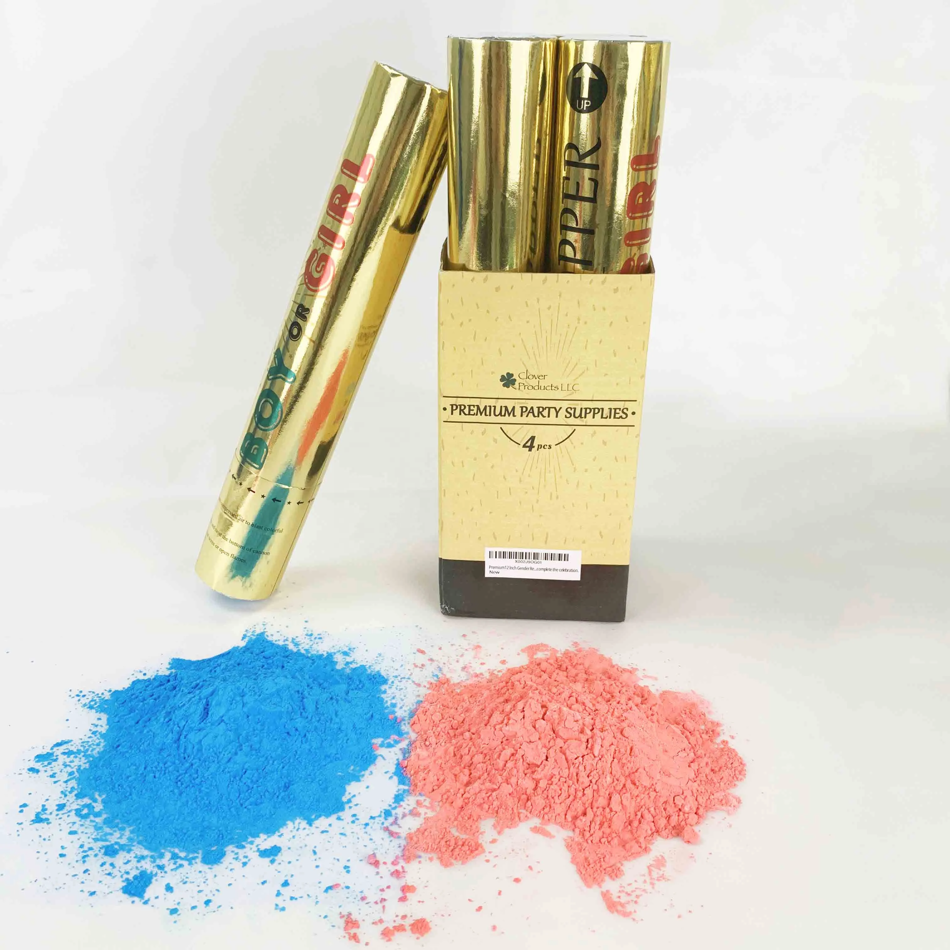 Party Items Personalized Handheld Biodegradable Gold Gender Reveal Confetti Cannons Party Popper