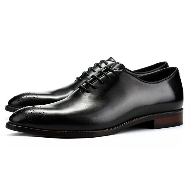 Wholesale Large Size Black High Sole Men Italian Style Shoes Casual Leather Sole Shoes Zapatos Para Hombre