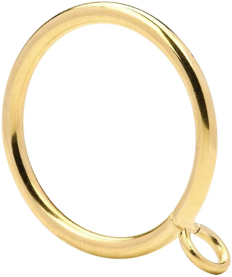 Wholesale Curtain Rings Metal Rustproof Drapery Rod Rings Hooks with Strong Clip Easy Open style