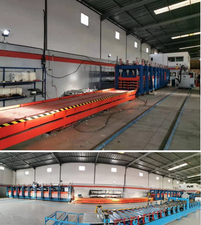 Rock Wool Sandwich Panel Production Line Mineral Wool Sandwich Panel Production Line Polyur