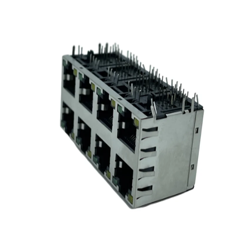  Шэньчжэнь RJ45 8 портов гнездовые разъемы со светом модульный rj 11 6