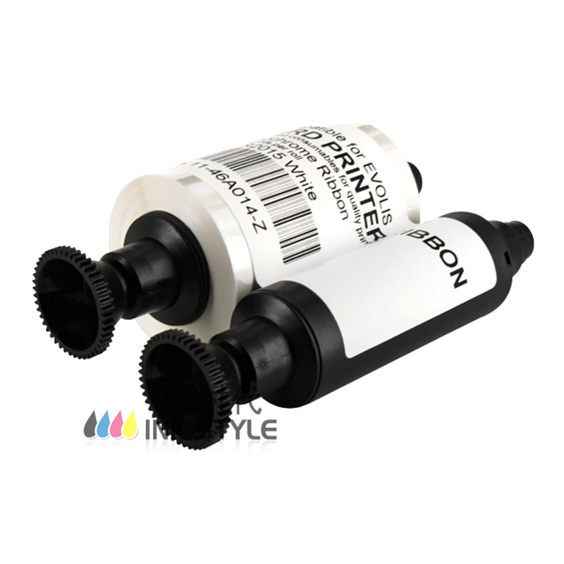 for Evolis Pebble 4 Card Printers White Monochrome Ribbon R2015 -1000 prints