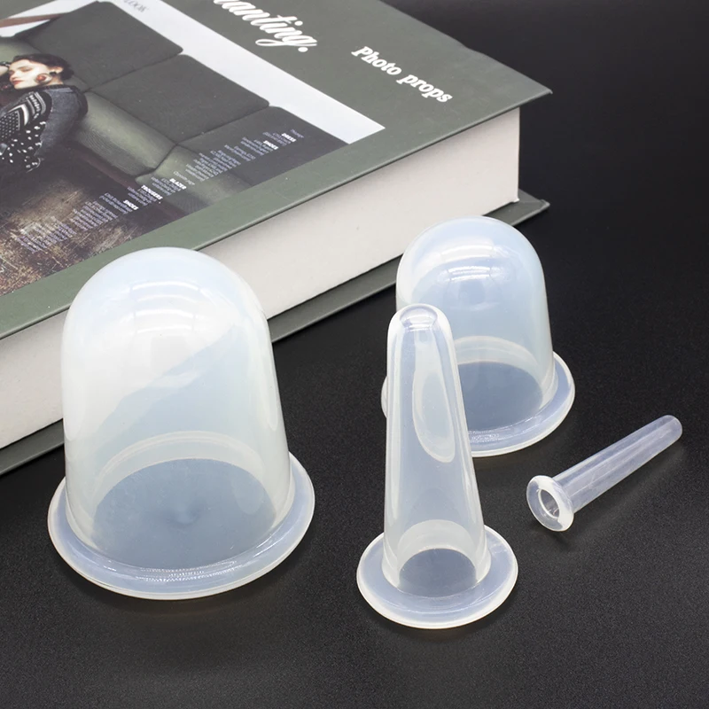 Facial Cupping Set High Quality Silicone Cupping Used for Body and Facial Silicone Facial Massager OPP Bag/pvc Box 100 Set LFGB