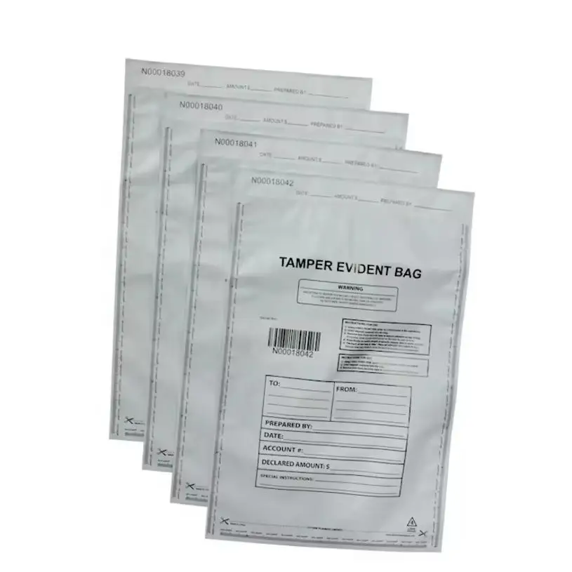 Direct Factory Sale Custom Anti-Counterfeiting Side Gusset Bag Professional Security Bag with Anti-Tampering Features