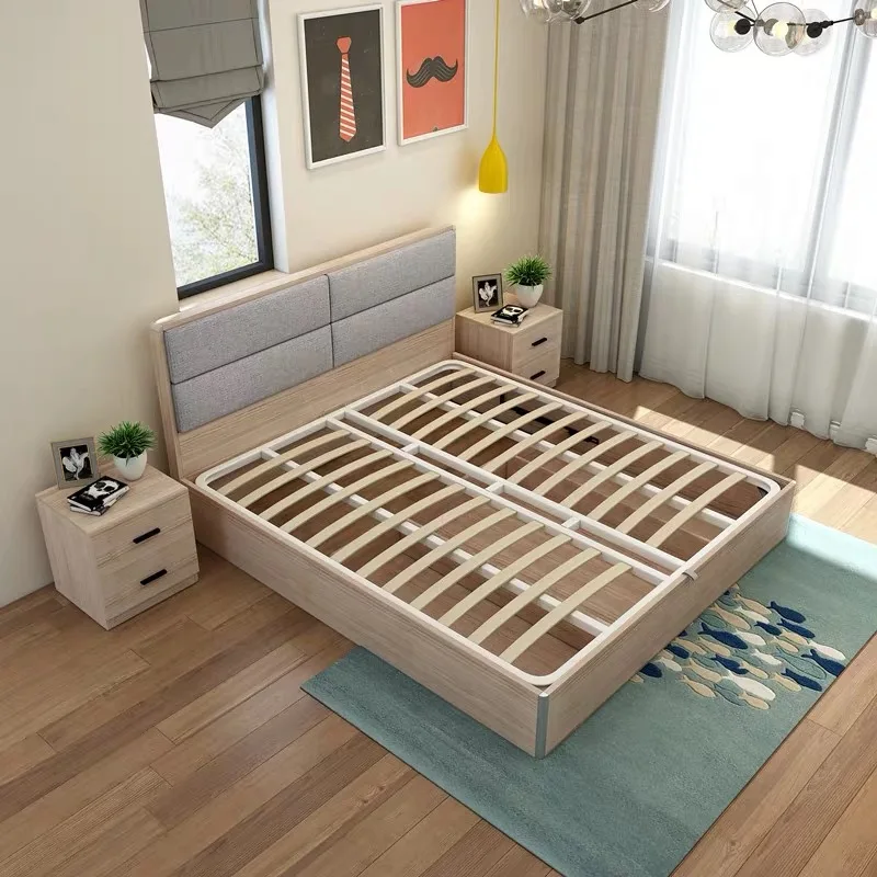  Лучшая цена кровать для хранения регулируемая King Size двуспальная (UL-21LV0622)