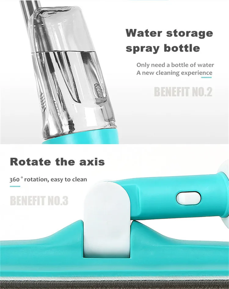 Spray cleaning mop Microfiber flat mop Household floor cleaning mop as seen on TV