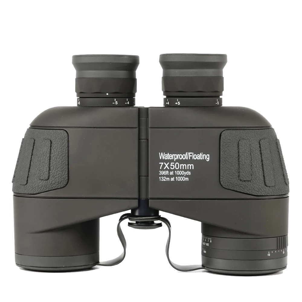 7x50 green floating marine highclear Waterproof binoculars bak4 prism FMC 7.6 larger view by Boating traveling sailing telescope