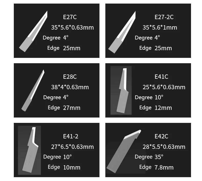 Tungsten Steel Zund Z51 Z10 Flat Stock Drag Blade For Cad Cutting Knife
