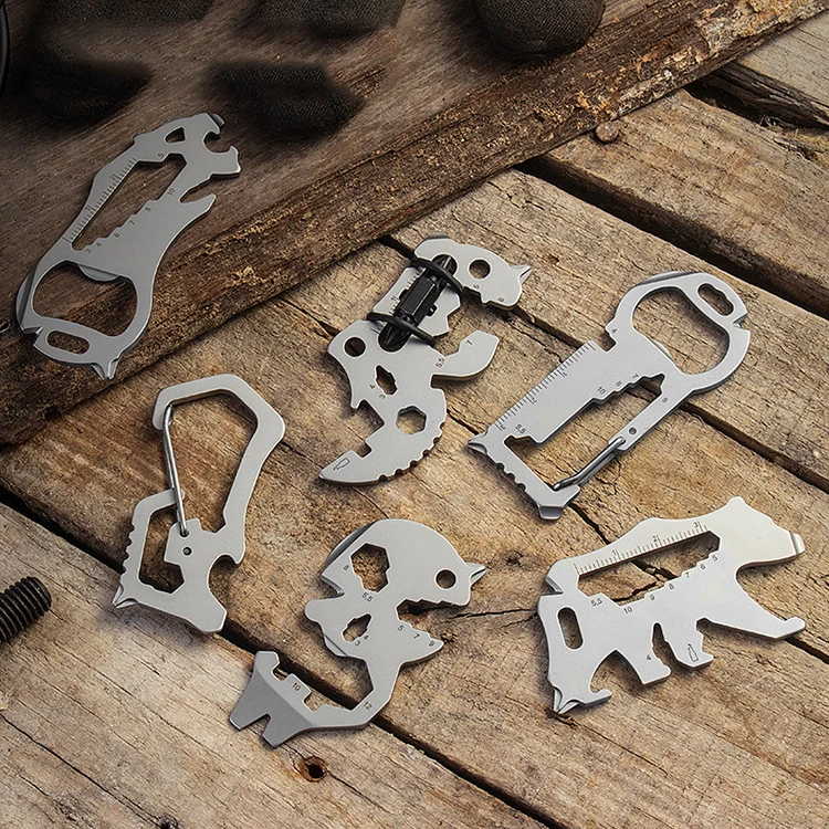 18 в 1 многофункциональные Брелоки для ключей маленькие инструменты для повседневного использования карточка для выживания карманный инструмент для отвертки гаечный ключ открывалка для бутылок