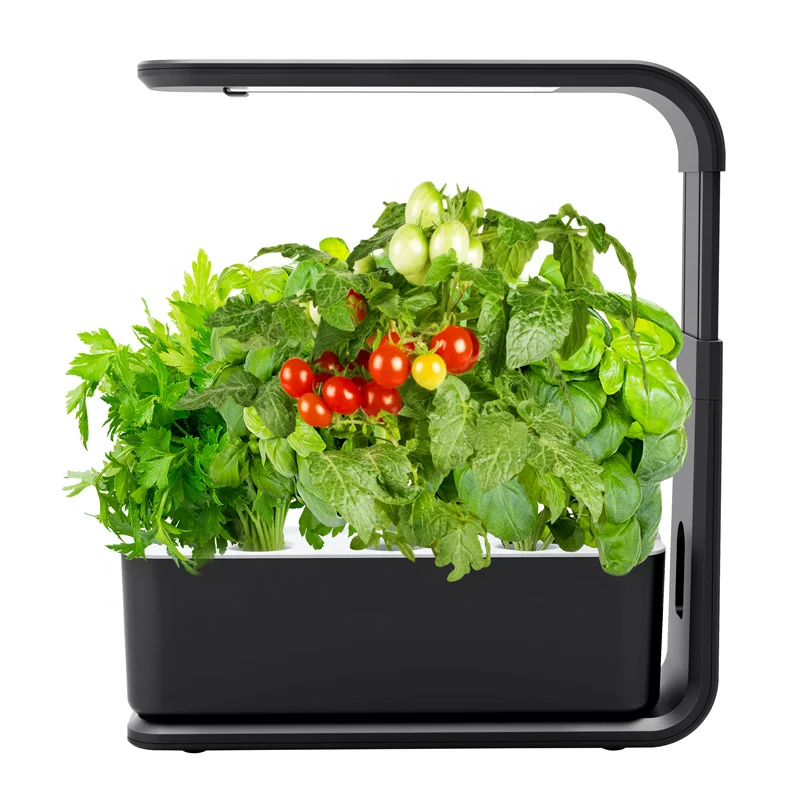 Topper 15W 3Pods Indoor Home Smart Self Watering Garden Planter with LED grow light kit Hydroponics Growing System