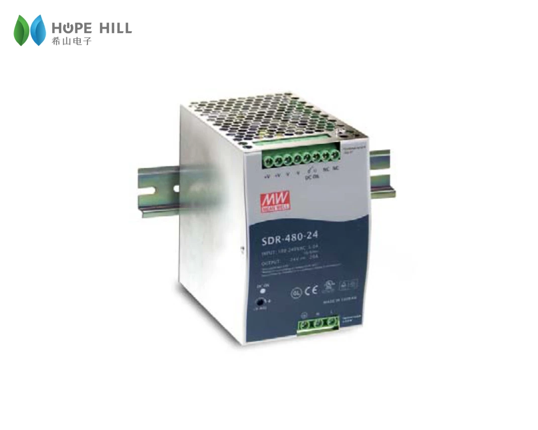 Оригинальный бренд MEAN WELL представляет SDR-480-48 480 Вт 48В одиночный выход Промышленные на din-рейку с блоком питания