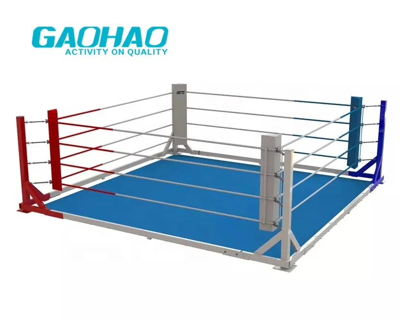 Gaohao sports High Quality Factory Custom Design Wholesale Martial Arts MMA Boxing Ring 4x4m/5x5m/6x6m