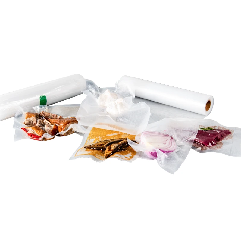 Термогерметичный прозрачный пластиковый плоский пищевой вакуумный пакет с принтом на заказ для Упаковки Свежего Мяса
