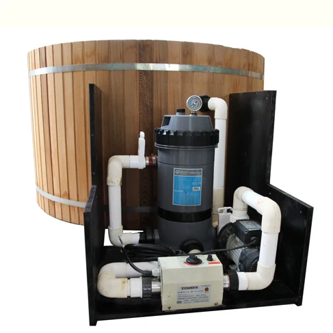 3/4/6/8 Persons  Inflatable Wood Fired Hot Tub SPA Clear Cedar Bathtub